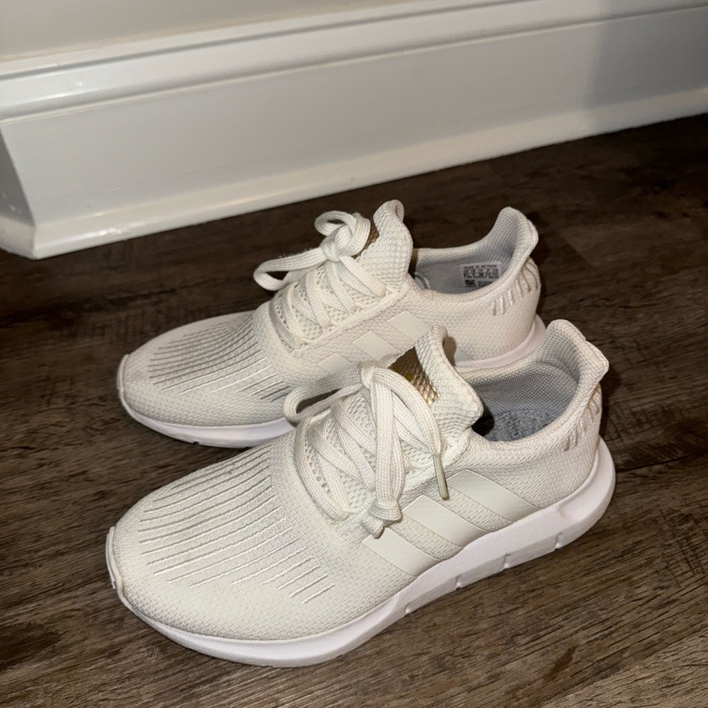 Adidas Cream Knit Sneakers